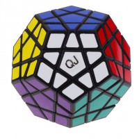 QJ 12-Color Polygonal Magic Intelligence Test Cube Black
